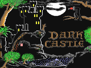 Dark Castle title screen for Commodore 64